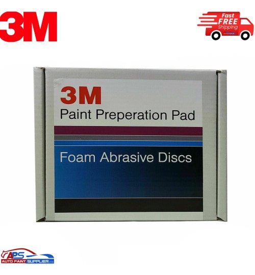 10x 3M 150mm 6" P2000 Grit Hook N Loop Foam Fine Finishing Discs Pad